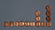 Монеты. 1 цент США 1902-1974