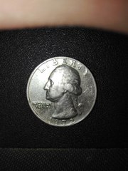Quarter dollar 1972 liberty - перевертыш